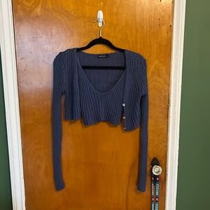 Crop Sweater and top combo from nasty gal